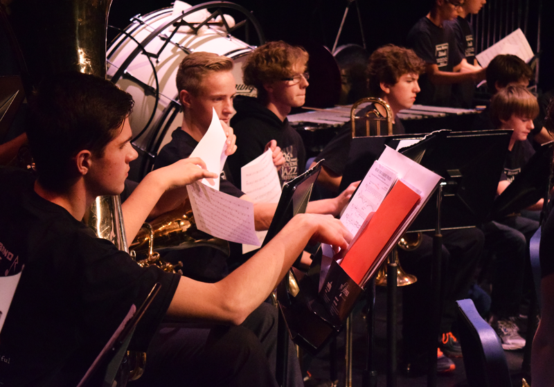 The Bear River High School Jazz Band played live at the Swing Into The Night Dance. Photo by Calvin Bailey