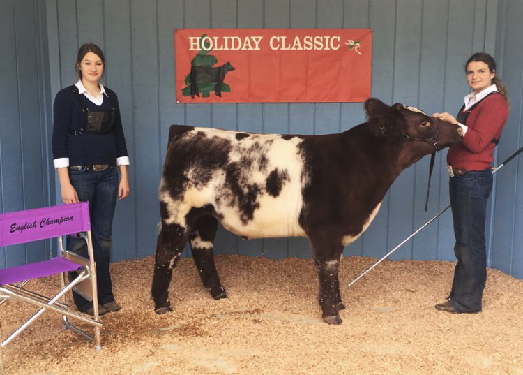 From left, Maddie Prechter, a junior, and Kailie Bisagno, a senior, are upcoming stars in the beef industry. Courtesy photo