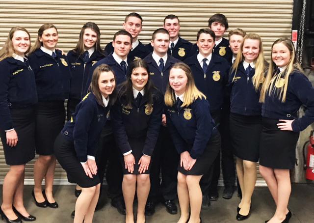 Bear River FFA members pose after a recent Sectional Speaking competition. Courtesy photo