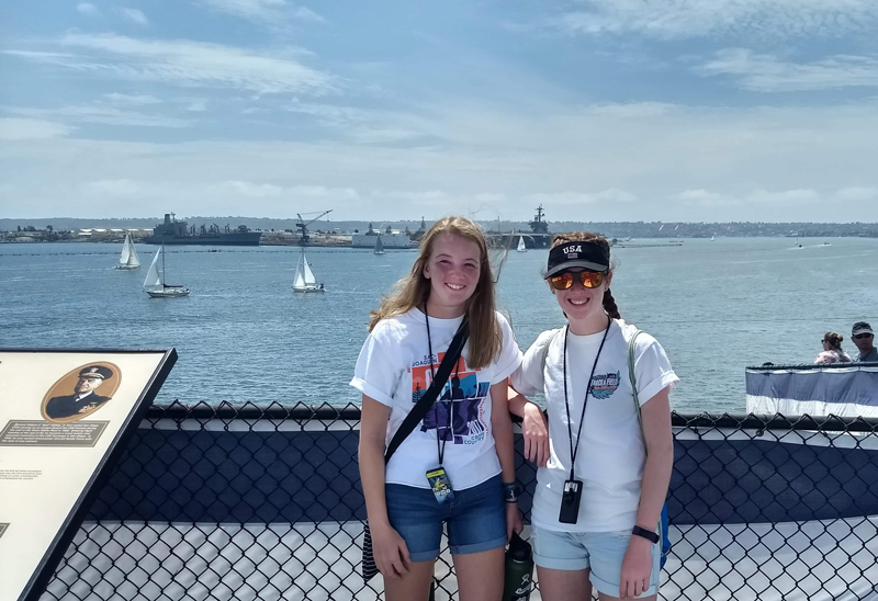 Juniors Grace Billingsley and Grace McDaniel shared a summer trip to Newport Beach, Calif. Courtesy photo