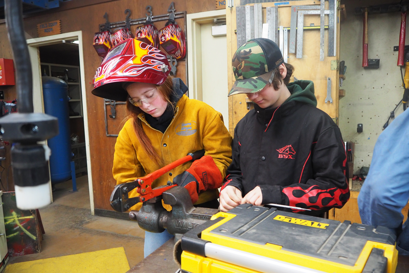 Bruins will soon be selecting their courses for the 2019-20 school year, including electives such as Ag Mechanics.  Photo by Bella Ferrari. 