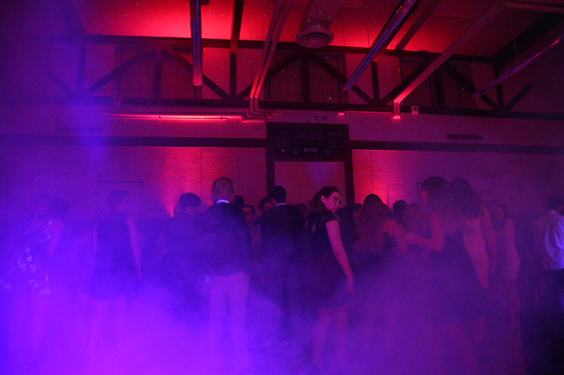 The winter homecoming dance had a masquerade theme, and was held in the small gym.  Photo by Taylor Wohlgemuth 