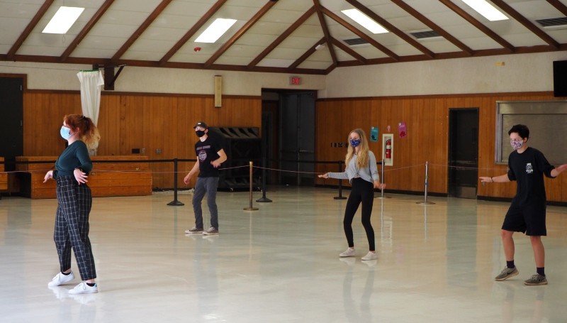 Bruin performers practicing their skills.  Photo by Madison Meilinger.