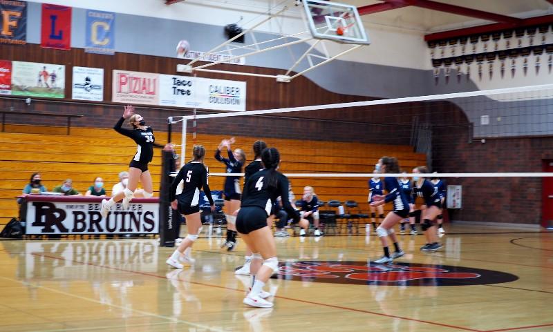 The Girls varsity volleyball team went undefeated in the Sutter Invitational tournament.  Photo by Jackson Smith 