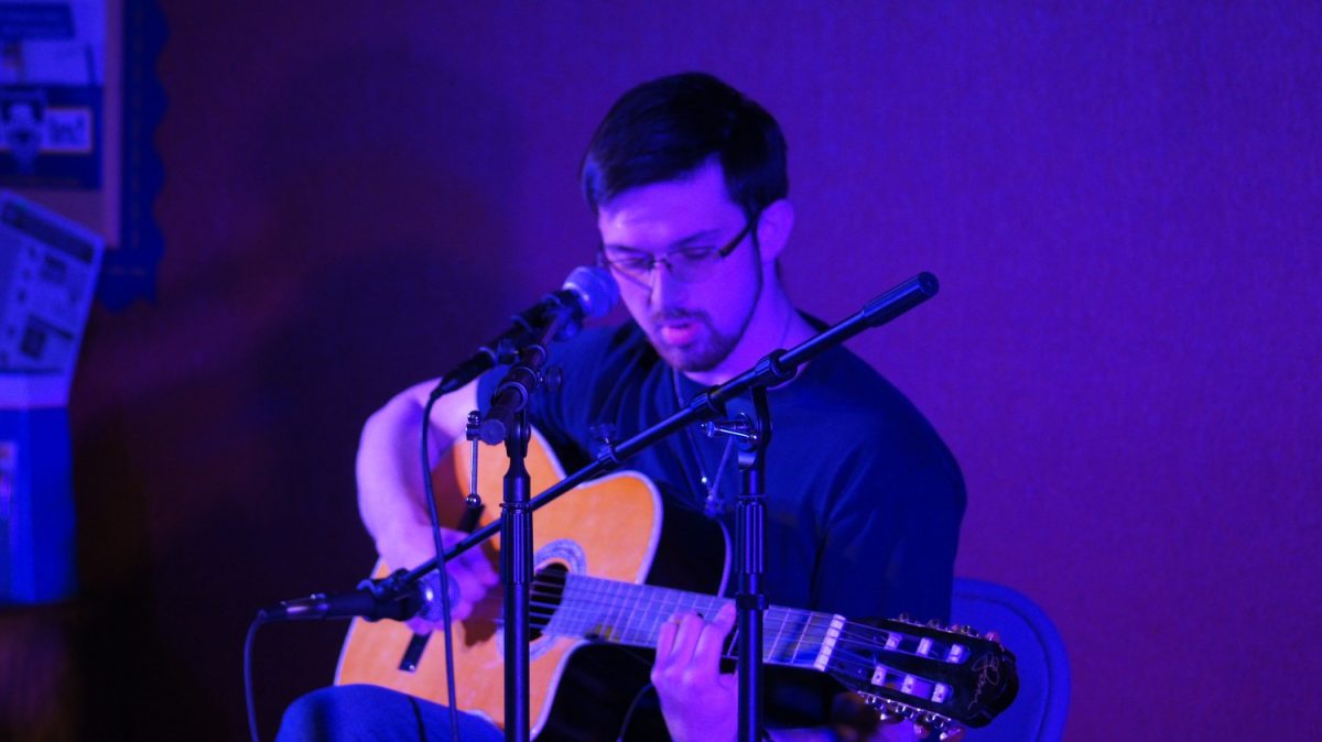 Josh Buen performs during the Guitar Cafe. Photo by Monica 