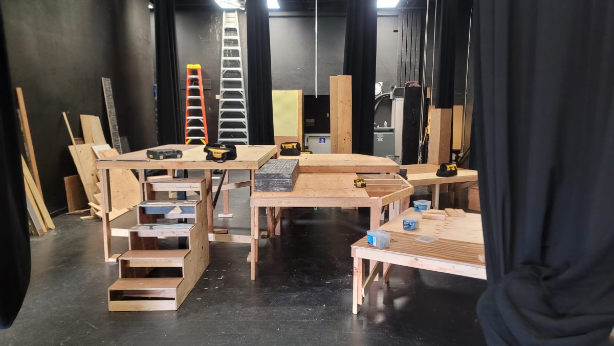 BR Tech Theater has been hard at work getting sets ready for the schools latest production.