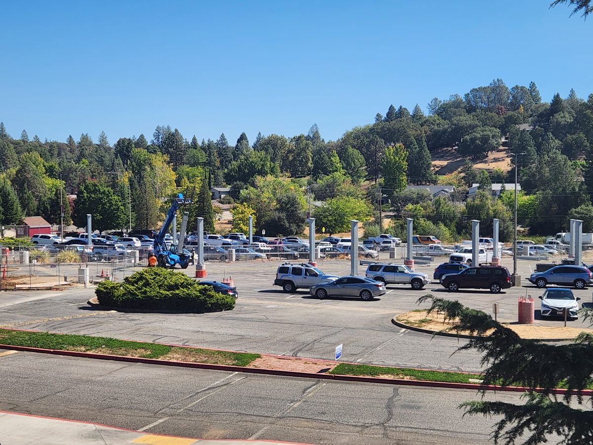 Bear River Parking Lot construction under construction in late September.